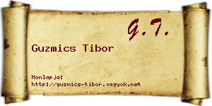 Guzmics Tibor névjegykártya